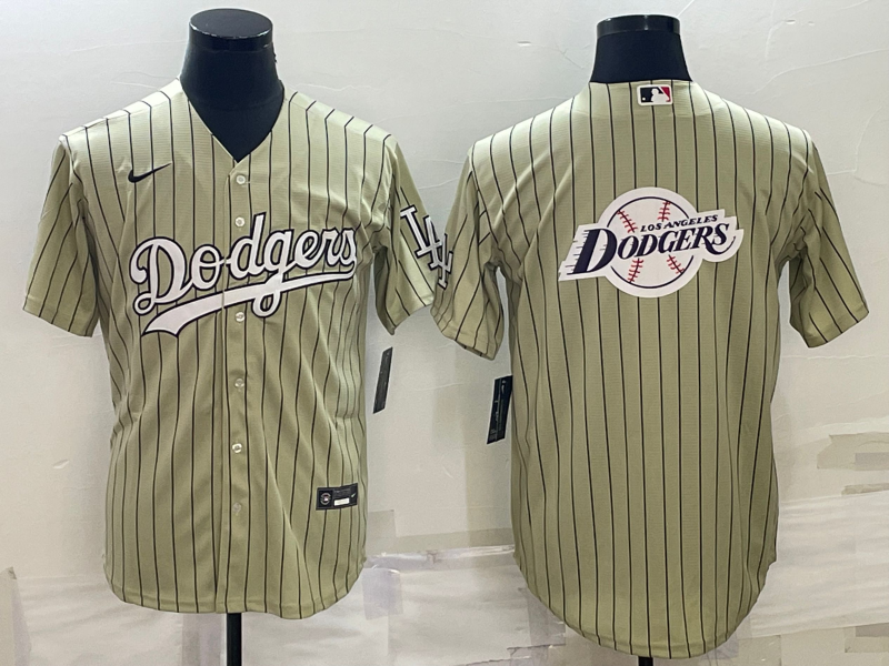 Men's Los Angeles Dodgers Cream Team Big Logo Cool Base Stitched Baseball Jersey Men's Los Angeles Dodgers Cream Team Big Logo Cool Base Stitched Baseball Jersey